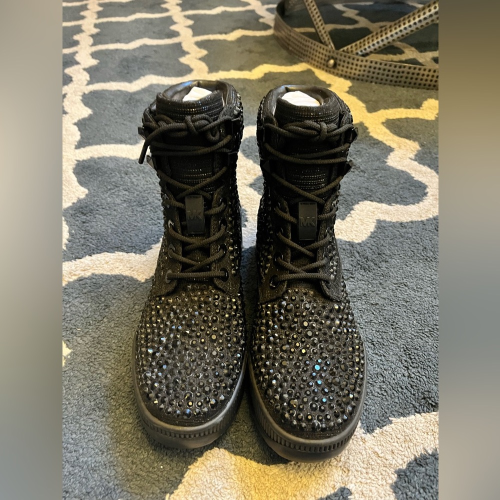 Michael Kors rhinestone ankle boots